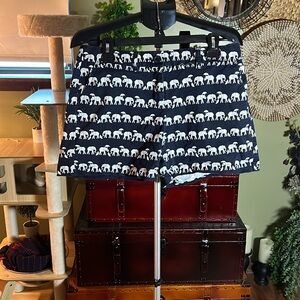 Crown and ivy navy blue and elephant shorts, petite